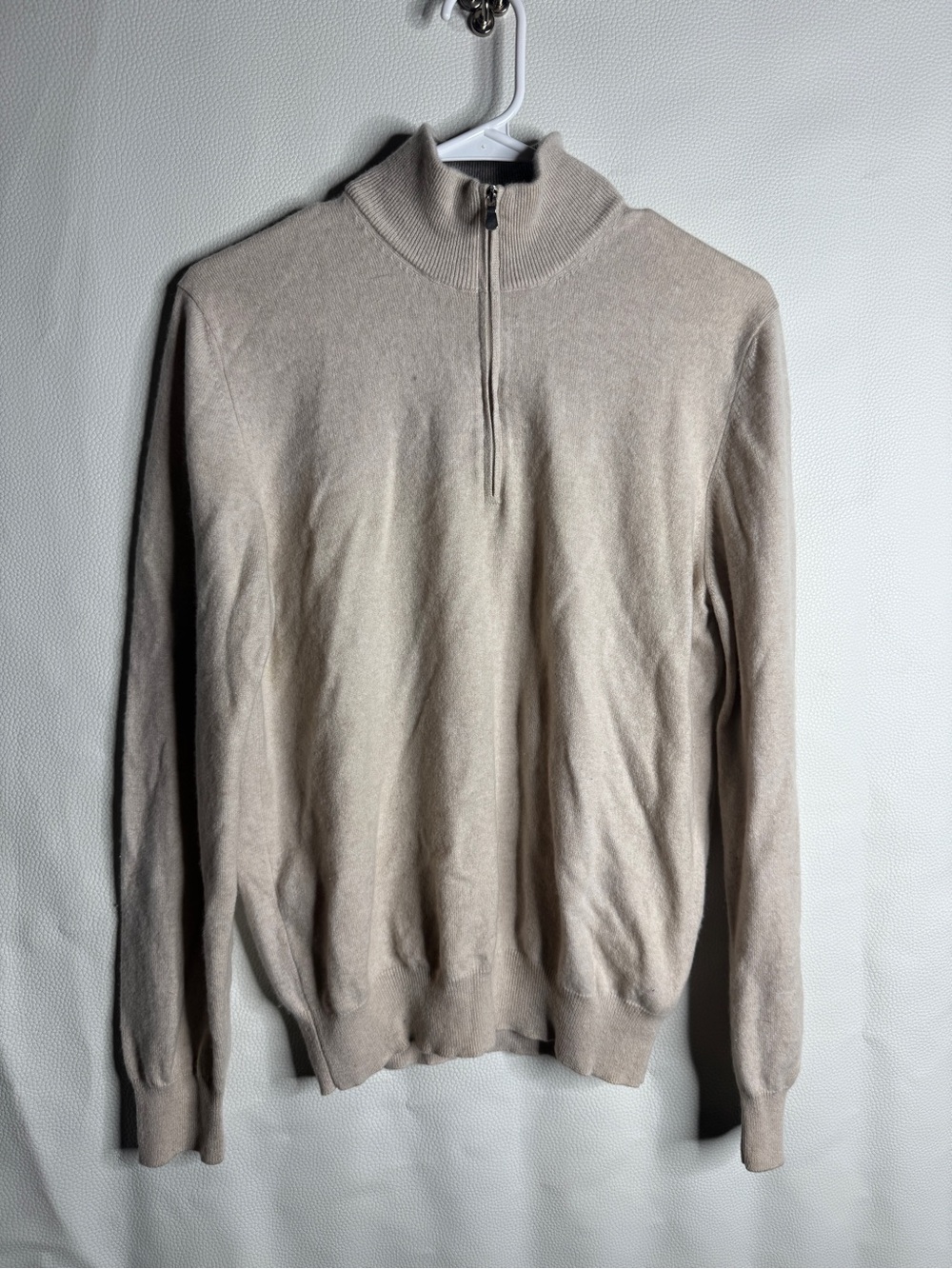 Gran Sasso Cream and Light Gray  Sweater